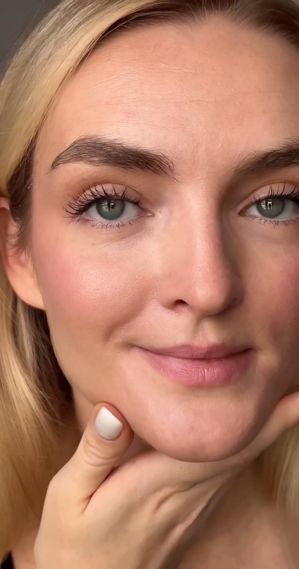 Olga smiling, close-up portrait